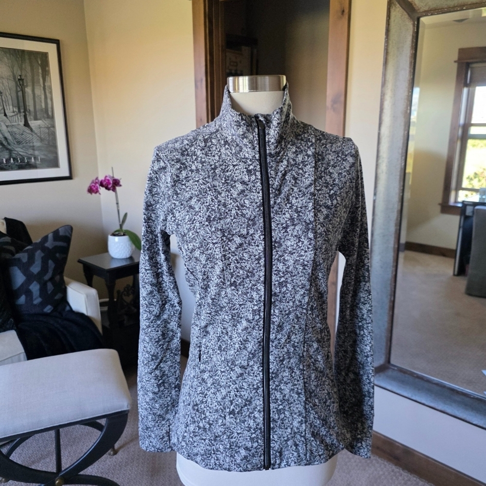 Athleta Shanti Moonflower Jacquard Jacket Size Small